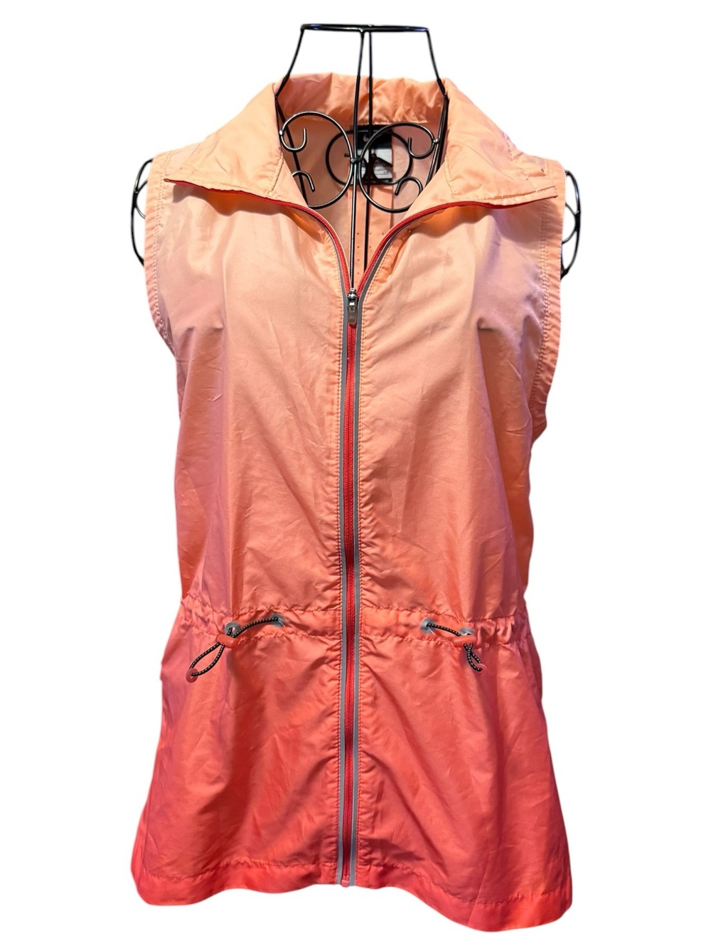 Nike Sleeveless Zip Vest in Coral Ombre